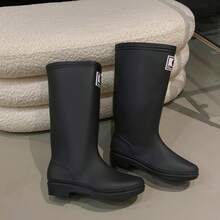 男女时尚中筒雨靴，防滑成人户外水鞋，亲子雨靴，糖果色，加厚防滑雨天套鞋，适用于食堂清洁