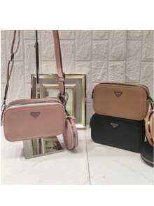 ASALOOG WOMEN'S BAG WITH WIDE CROSSOVER STRAP AND KEYCHAIN COIN PURSE DB-1165