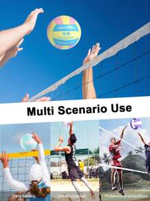 1 No. 5 Volleyball - Colorful Advanced Soft Design, Suitable For Training And Competition, High Visibility And Durable Structure, High-Quality Handcrafted, Exclusive For School Teams And Casual Players, Bright Colors, Sturdy Construction, Sports Equipment, Volleyball Gift