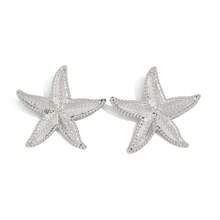 Ocean Style Party Exaggerated Star Earrings Personality Vacation Beach Starfish Metal Earrings