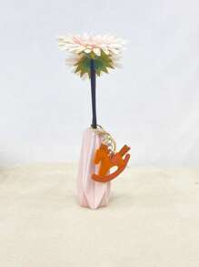 Dedoo Porte-clés charms accessoires à la mode minimaliste en blocs de couleurs, pendentif poney mignon, idées de cadeaux, porte-clés petits cadeaux pour femmes