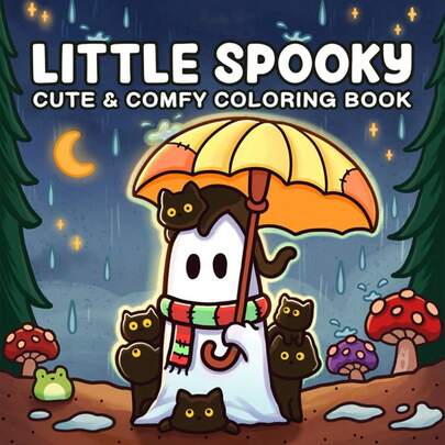 1 pièce LITTLE SPOOKY : Livre de coloriage Coco pour adultes et adolescents, livre de coloriage avec des designs super mignons d'espaces cosy et hygge pour la détente (Coloriage d'espaces cosy). Les livres de coloriage permettent de libérer les émotions et de soulager l'anxiété | Cadeau idéal pour les fêtes et les occasions spéciales. Jouets pour filles et garçons ados, jouets pour enfants Wyo Livre de coloriage