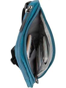 Travelon: Bolso bandolera delgada para viajes esenciales por el mundo - Verde - Ver 6