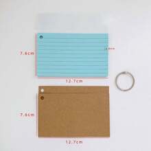 200 schede indice con anelli, 7,62 x 12,7 cm schede flash con anelli, schede di note a colori con anelli, fodera interna perforata, schede di studio adatte per scuole, università, case, uffici, memoria, elenchi di cose da fare (10 colori), forniture scolastiche, ritorno a scuola