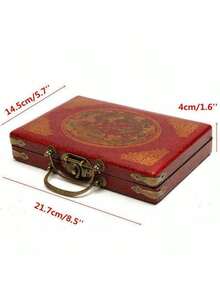 144 Tiles Mah-Jong Set Piece Vintage Mahjong Rare Mahjong English Instructions - Beige - View 6