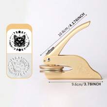 1 PC Personalized Embosser Stamp, Custom Hand Embosser Stamp,Logo/Badge Embosser,Wedding Logo Embosser,Library Book Embosser Stamp