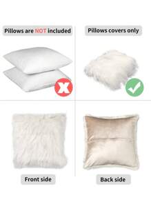 1 pieza Funda de almohada de estilo simple de poliéster cuadrada, suave y cómoda para la decoración del hogar en la sala de estar