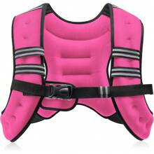 ZELUS Weighted Vest, 6lb/8lb/12lb/16lb/20lb/25lb/30lb Weight Vest With Reflective Stripe For Workout, Strength Training, Running, Fitness, Muscle Building, Weight Loss, Weightlifting