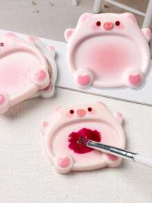 FULL BEAUTY 2件套猫形调色盘美甲调色盘凝胶指甲油美甲绘画板凝胶指甲油调色盘美甲工具美甲化妆调色盘DIY（粉色），美甲用品，美甲工具，美甲艺术工具，返校季，美甲，美甲工具（适用于假指甲） - 彩色 - 查看 2