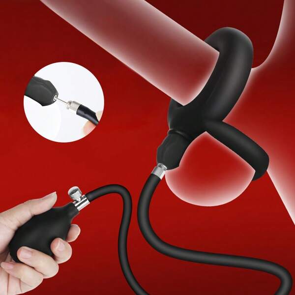 Penile Ring, Erectile Penile Lock, Delayed Ejaculation, Testicular Stretching Device, Binding Ball, Penis Ring, Penile Training Masturbation Device, Male Sex Toys