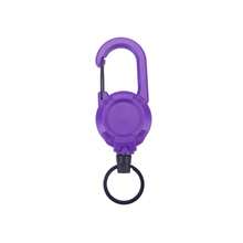 Tactical Retractable Keychain With Steel Wire Rope - Multi-Functional, Heavy-Duty Clip For Outdoor Camping & Hiking, Anti-Lost Lanyard With Badge & Id Card Holder.Christmas Presents