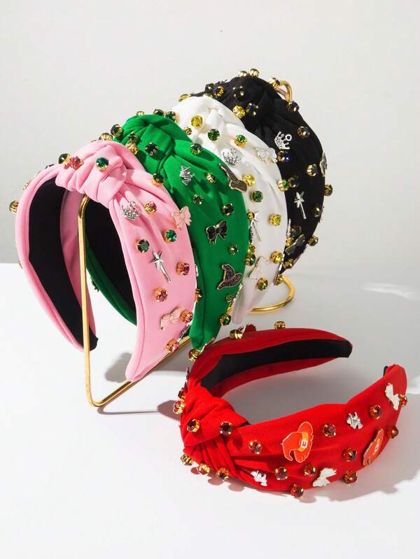 1 szt. Opaska na głowę z geometrycznym wzorem i kokardą, letnia ozdoba do codziennego noszenia, opaska do włosów z obręczą dla kobiet