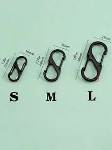 1/5 件男女款背包拉链锁套装易拉扣防盗拉链夹 - 保持拉链闭合 - 背包扣带两个弹簧扣适用于行李箱手提包钥匙钱包 DIY 配件旅行必需品多功能 S 扣挂钩适用于旅行露营户外海滩暑假返校旅行配件假日