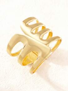 1pc Minimalist Aesthetic High-Quality Unique Design Asymmetric Water Drop Hollow Metal Bangle Bracelet, Versatile For Evening Party, Daily Wear, Office, Bar, Music Festival, Wedding, Business Events, Gift