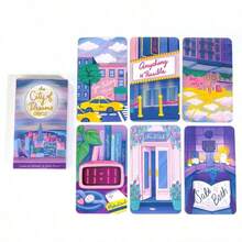 Bộ bài Tarot Oracle của City Of Dreams Trò chơi hội đồng tiệc Trò chơi bói toán thẻ số phận - trắng - Xem 3