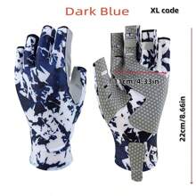 AiScrofa Fishing Gloves UPF50+ Sun Gloves UV Protection Fingerless Gloves Men Women For Outdoor, Kayaking, Rowing, Paddling, Canoeing