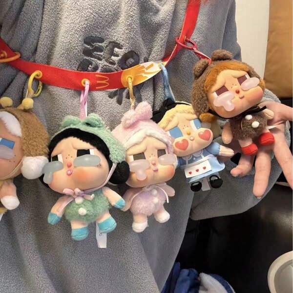Crybaby Doll Factory Pendant, Cute Mascot Keychain & Bag Charm, Overseas Southeast Asia Market Gift