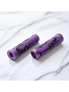 [防震防滑] 防震防滑自行车车把握把 138 毫米 X 22.2 毫米纹理橡胶，增强控制力，九种鲜艳颜色自行车握把适合所有骑手