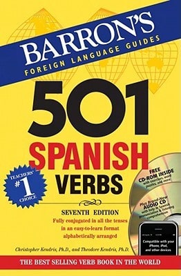 Pre-Owned Barron's 501 Spanish Verbs (Paperback) By Christopher Kendris Ph D, Theodore Kendris PH D