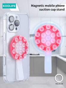 1 Giá đỡ điện thoại bằng silicon hút chân không Koolife, Giá đỡ điện thoại từ tính, Chụp ảnh tự sướng thoải mái, Thích hợp cho nhà bếp, phòng tập thể dục, vòi hoa sen, tường kính, ngoài trời, Phụ kiện điện thoại có thể tái sử dụng Tương thích với iPhone, điện thoại Android, Quà tặng sinh nhật, gia đình, bạn bè, Quà tặng phòng tắm nhà bếp mùa hè Phụ kiện điện thoại sinh nhật Chịu lực mạnh - Hồng - Xem 1