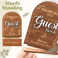 1/2 piezas Adorno de boda de madera, decoración para la ceremonia de boda