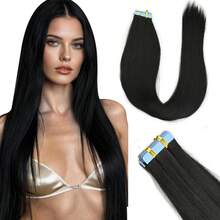 20pcs Tape-In Hair Extensions, 24-Inch Synthetic Weft Strips, Easy Application For Women -Vibrant Color Tapes|Easy Application Strips - Multicolor - View 26
