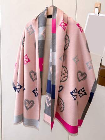 1pc Luxury Winter Cashmere Scarf Women Warm Pashmina Blanket Poncho Scarves Female Shawl Wraps Thick Foulard Bufanda