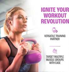 Soft Kettlebells,  Kettlebell Sets, Kettle Bell Sets For Women & Men, Safe Strength Training Kettlebells, Kettlebell Weights For Home Workouts & More. - Purple - View 6