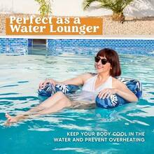 Inflatable Pool Floats Adult, Floating Lounge Chairs, Blow Up Pool Noodles For Adult Heavy Duty Floating Chair For Party Summer Water Beach Lake Fun, Tropical Plants Inflatable Swimming Pool Lounges, Fun Summer Outdoor Water Party Game, PVC Durable Summer Beach Party Pool Accessory - Multicolor - View 6