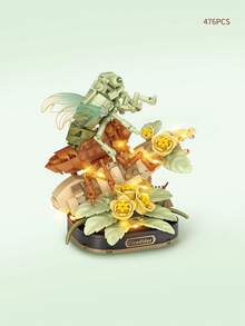 Klocki LOZ Mini Bricks Biedronka, Pszczoła, Wieczny Kwiat, Uroczy model owada, Dekoracja biurka dla dorosłych, Prezent na święta/Boże Narodzenie