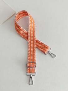 1pc Bohemian Style Orange Corrugated Bag Straps Extended Straps And Comfortable Straps Crossbody Bag Strap Bag Accessories Silver Women's Bag Replacement Strap Cute And Sweet Women's Shoulder Strap Back To School Supplies