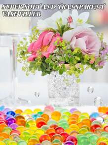60,000 piezas Perlas de agua de colores, perlas de gel de agua para llenar jarrones, decoración navideña, centro de mesa para bodas, regalo perfecto