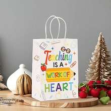 12pcs Halloween Theme Gift Bags, Exclusive Party Favor Packaging, Made Of High-Quality Materials, 6 Designs Available, Halloween Party Decoration Gift Bags