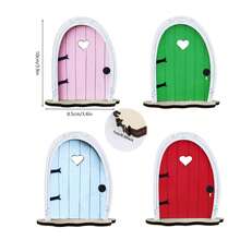 1pc Fairy Tree Gate - Miniature Fairy Garden Outdoor Decorative Accessories, Yard Art Miniature Decorations For Home Walls And Outdoor Trees - Multicolor - View 6