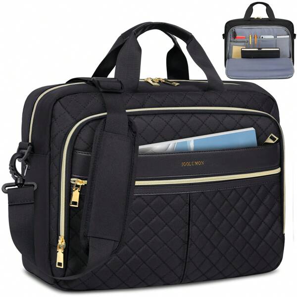 NEWHEY Laptop Bag 17.3 Inch Laptop Briefcase For Women Men Waterproof Shoulder Computer Messenger Bag Large Laptop Bag Business Office Work Travel College