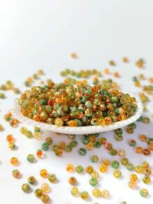 1200 颗玻璃种子珠套件，用于珠宝制作，2 毫米 11/0 优质透明渐变喇叭珠，25 种颜色可选，20 克/包，均匀耐用的散珠，适合 DIY 制作，适用于手链、编织首饰、刺绣、项链、耳环、戒指 - 送给家人和朋友的绝佳礼物 - 1200 20 公克 2mm 超優透明暈染米珠 - 查看 33