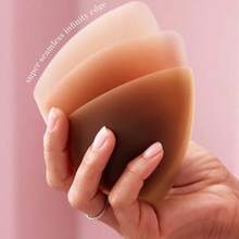 CAKE Triangles Non-Adhesive Nip Cover,Reusable Pasty Nipple Covers For Women - Caramen - Xem 3