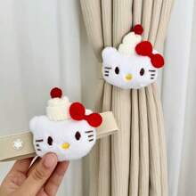 Sanrio 1 Piece Of Sanrio Hello Kitty Cartoon Curtain Hook Buckle Fixing Hook Curtain Decoration Rope. Cute Room Decoration, Curtains, Doors, Curtains, Ties, Cats, Bedrooms, Living Rooms, Curtains, Elastic Ties, Curtains, Ties. Widely Used As Curtains For Bedroom, Living Room, Dining Room, Bathroom, Kitchen, Office, Courtyard, Home Office Decoration
