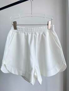 WOMEN'S SHIRT AND SHORTS SET SP013 - White - View 3