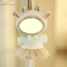 1pc Apricot Tulle Skirt Dress Clothes, Suitable For 17cm 1st/2nd/3rd Generation Dolls, Party Costume Accessories (Doll Not Included)