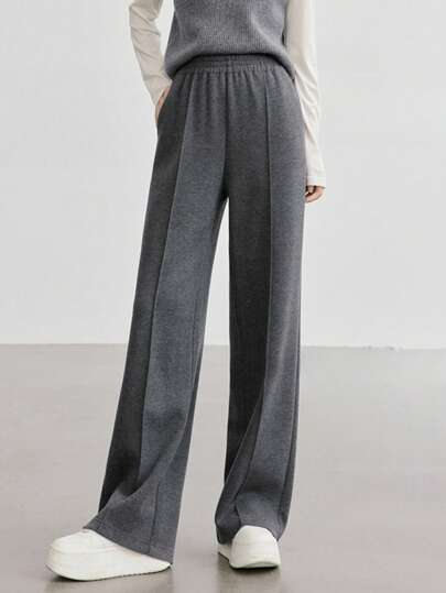 Gray Loose Casual Pants, New Women's Wide Leg Pants, Popular Hot Seller Pants This Year