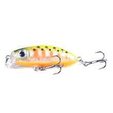 HENGJIA 5 قطع من طعم الصيد السمكي الصغير Minnow، طعوم Wobblers بطول 4 سم وزن 3 جرام، مغرقة ببطء للسمك المقادير، طعم سمكي اصطناعي صلب، طعوم لصيد البلطي والصيد الترفيهي