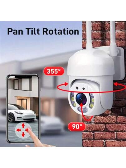 1/ High Definition AI Driven 2.4G/5G WiFi Security Camera 360° View, Remote Monitoring, Two Way Audio Mobile App Control Home Business Security, Indoor/Outdoor CCTV Surveillance System view 3
