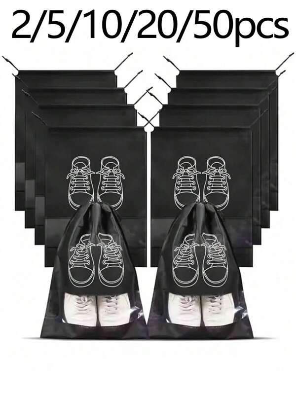 Trends2/5/10/20pcs Shoes Bag Closet Bag Bag Non-Woven Travel Bag Set Shoe Storage Shoe Organizer Shoe Bag Shoe Storage Box Drawstring Bag For Sneaker For Gym Shoes For Slippers For Running Shoes