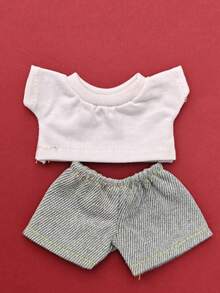 拉布布 17 厘米娃娃怪兽服装配饰礼品炫酷彩色 T 恤时尚 - 彩色 - 查看 4