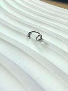 3Pcs/1Pc Fake Nose Ring Nasal Septum Faux Piercing Jewelry 8Mm Fake Nose Ring Hoop For Faux Lip Septum Nose Ring Set Fake Lip Ring Lip Nail New No Need For Perforation - Multicolor - View 13