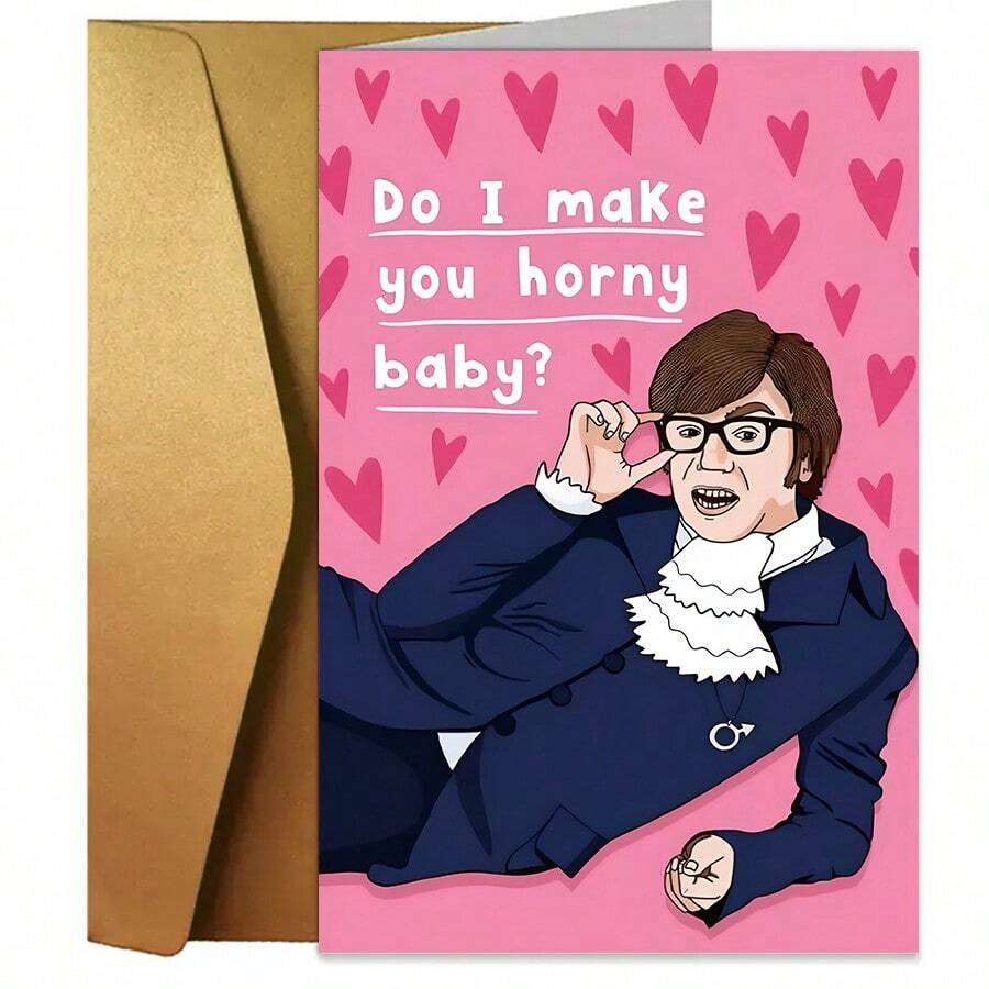 1 pieza Tarjeta divertida y juguetona para el Día de San Valentín para él o ella - Regalo humorístico para aniversario o cumpleaños con un mensaje juguetón, perfecto para esposo, novio, esposa, novia - Incluye sobre rojo