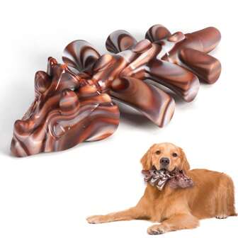 1pc Durable Nylon Squirrel & Crab Shaped Chewing Toy For Medium And Large Dogs, Suitable For Aggressive Chewers - Keep Busy Dog Toy