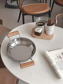 1 件不锈钢厨具，韩式双柄木锅，适用于拉面、煎锅、海鲜锅、韩式煎锅、烤饭、意大利面、炸鸡的盛菜盘 - 彩色 - 查看 3