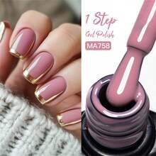 MEET ACROSS 7毫升一步式凝胶指甲油，美甲艺术三合一，可卸除UV/LED凝胶指甲油，无需底胶和封层，持久耐用，36种颜色，美甲DIY，适合家庭和美甲沙龙使用。 - 彩色 - 查看 13